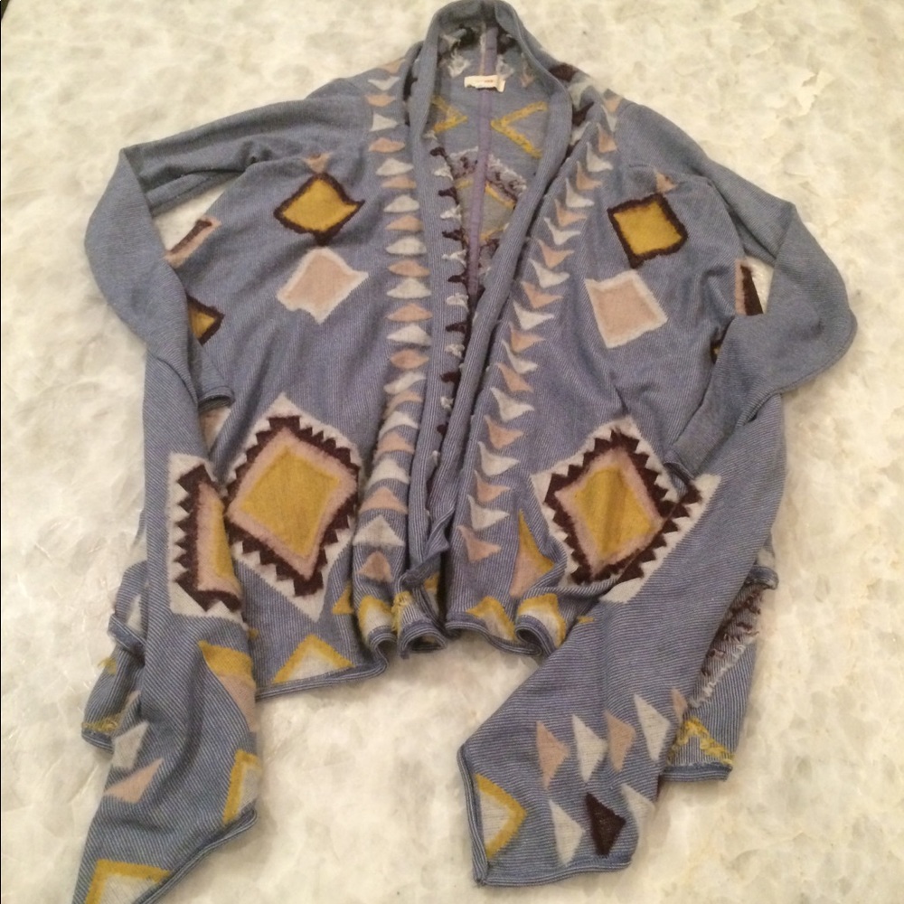 #SWT2 ANTHROPOLOGIE SOUTHWEST BLANKET SWEATER - Picture 2 of 7